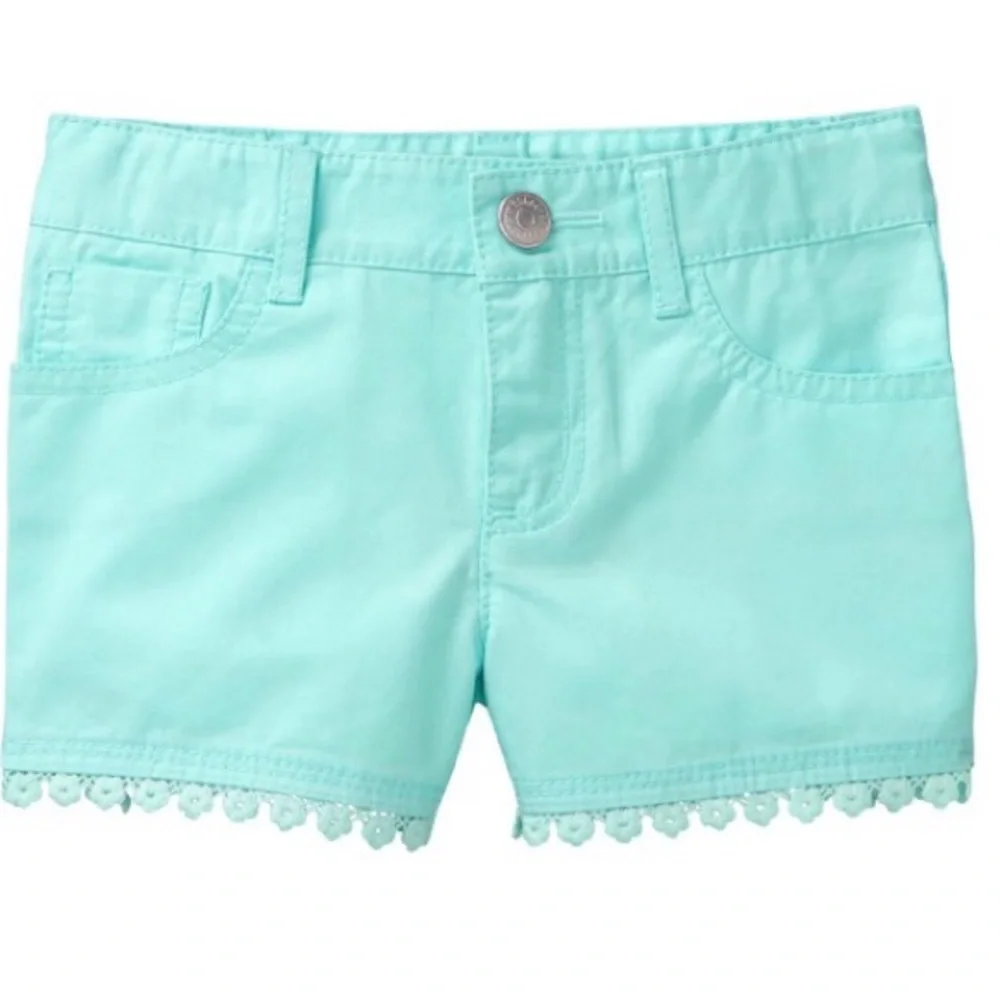 GYMBOREE FLORAL TRIM 4T SHORTS NEW